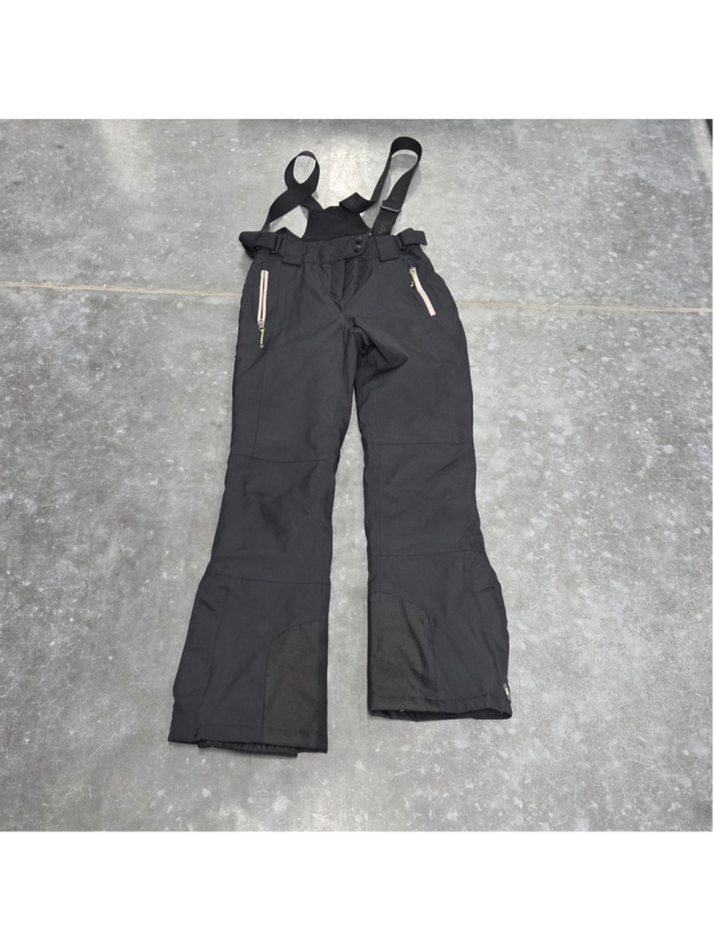 Killtec Level 10 Women's Black Insulated Ski Snowboard Pants Suspenders Size 4